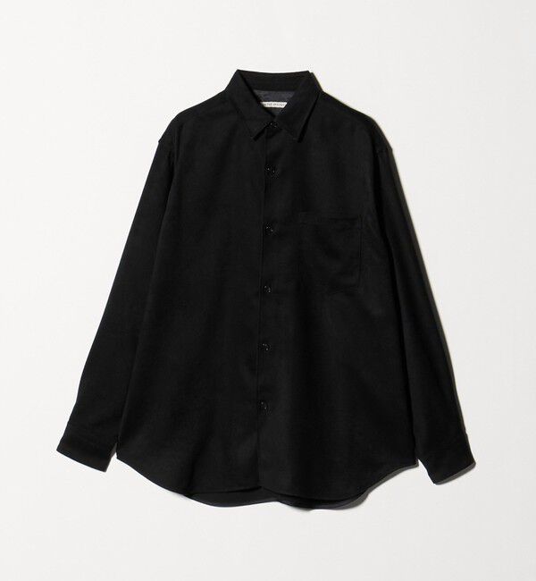 UNITED ARROWS「スエードライク レギュラーカラー オーバーシャツ」|シャツ・ブラウス|