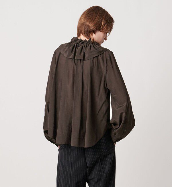 AEWEN MATOPH「＜AEWEN MATOPH＞ギャザーリボンブラウス ‐ ウォッシャブル ‐」|シャツ・ブラウス|