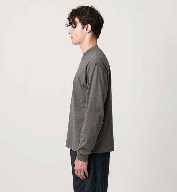 UNITED ARROWS「SARROWS オーガニックコットン モックネック ロングスリーブ Tシャツ」|Tシャツ・カットソー|
