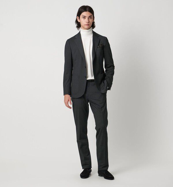 UNITED ARROWS「メランジ ジャージ シングル2ボタン COMFORT EASY-MODEL」|スーツ|