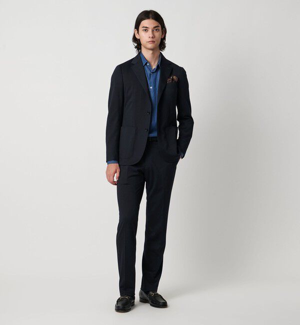 UNITED ARROWS「メランジ ジャージ シングル2ボタン COMFORT EASY-MODEL」|スーツ|