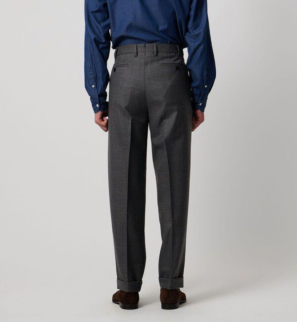 UNITED ARROWS「シャークスキン  2インプリーツ スラックス」|スラックス|