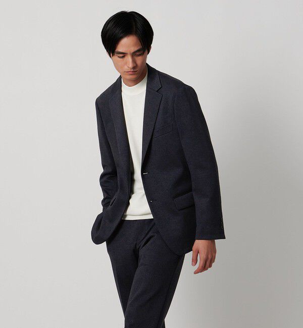 UNITED ARROWS「シャークスキン ジャージ  UA COZY ウォッシャブル ストレッチ 防しわ」|スーツ|