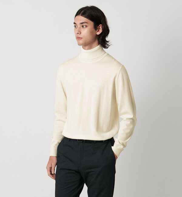 UNITED ARROWS「ウール ハイゲージ タートルネックニット」|ニット・セーター|