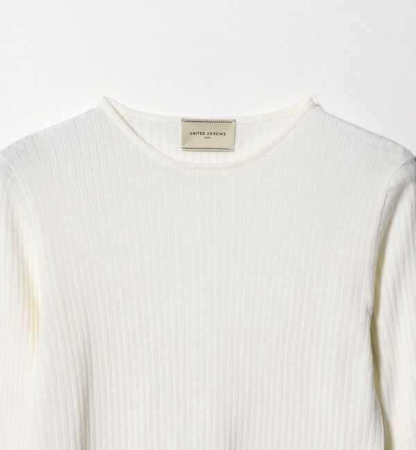 UNITED ARROWS「リブ クルーネック ニット」|ニット・セーター|