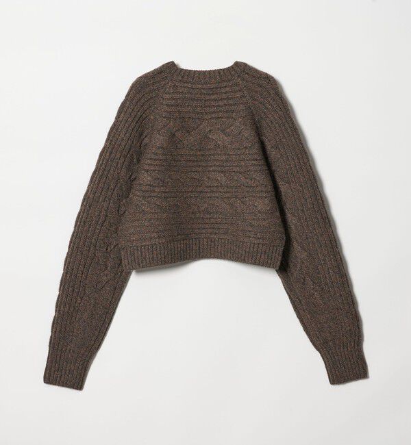 UNITED ARROWS「ケーブル ショート ニットプルオーバー」|ニット・セーター|