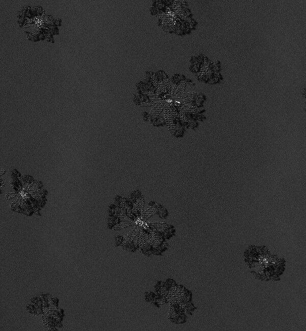 UNITED ARROWS「サテン フラワー ジャガード ロングスカート」|フレア|