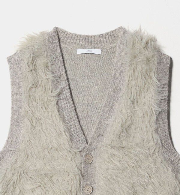ASTRAET「＜ASTRAET＞シャギー Vネック ベスト」|ベスト・ジレ|