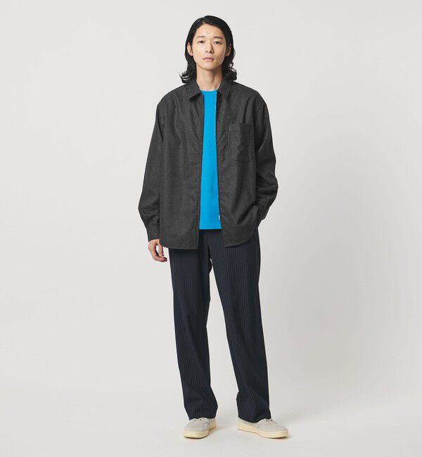 UNITED ARROWS「ライトメルトン ジップアップ オーバーシャツ」|シャツ・ブラウス|