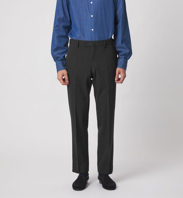 UNITED ARROWS「トロピカル ツイル サイドエクステンド ノープリーツスラックス COMFORT EASY‐MODEL ウォッシャブル 2WAY」|スラックス|