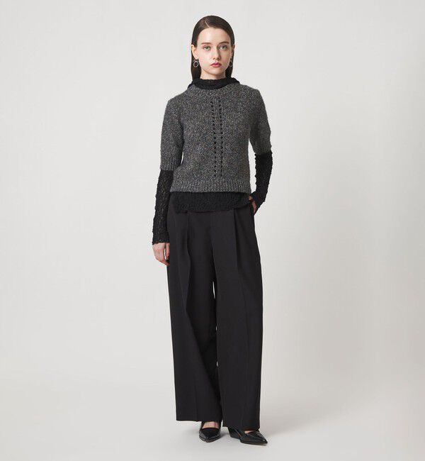 ASTRAET「＜ASTRAET＞3G アイレット ショートスリーブニット」|ニット・セーター|