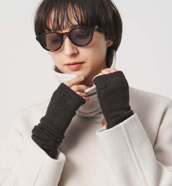 UNITED ARROWS「【別注】＜Johnstons of Elgin＞カシミヤ ロング フィンガーレスグローブ」|手袋|