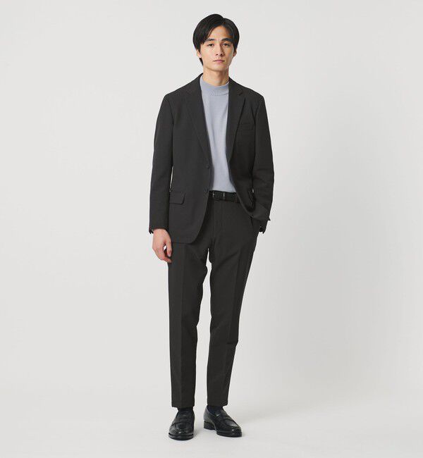 UNITED ARROWS「PERTEX バックブラッシュド ノープリーツ スラックス UA COZY ウォッシャブル 2WAYストレッチ はっ水」|スーツ|