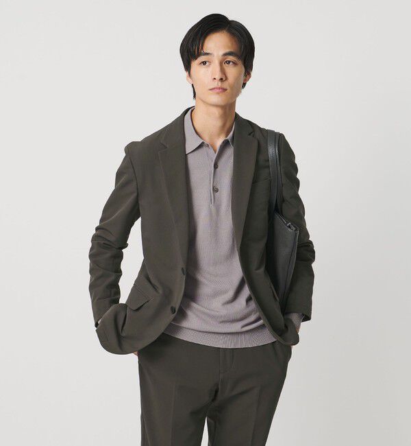 UNITED ARROWS「PERTEX バックブラッシュド シングル2ボタン テーラードジャケット UA COZY ウォッシャブル 2WAYストレッチ」|スーツ|