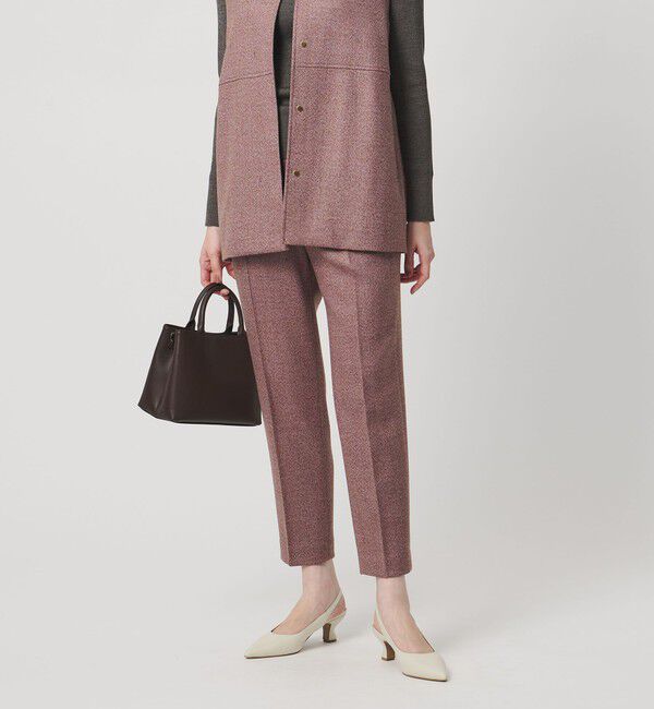 UNITED ARROWS「MOKU ３カラー ツイードライク スリムパンツ」|スラックス|