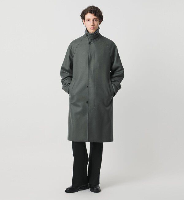 UNITED ARROWS「ウーステッドメルトン バルマカーンコート」|ステンカラーコート|