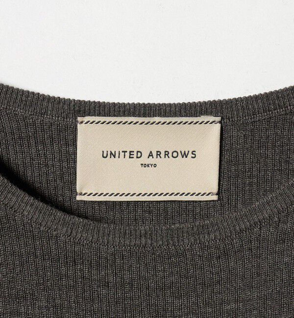 UNITED ARROWS「18G ウール リブ ニット」|ニット・セーター|