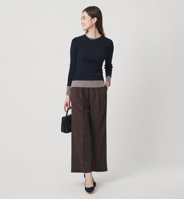 UNITED ARROWS「18G ウール リブ ニット」|ニット・セーター|