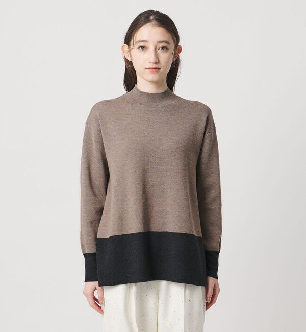 UNITED ARROWS「ウールブレンド ハイネックニット ‐ウォッシャブル‐」|ニット・セーター|