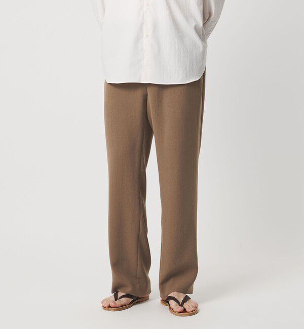 UNITED ARROWS「ポリエステルサブレ モダンストレート イージーパンツ」|スラックス|