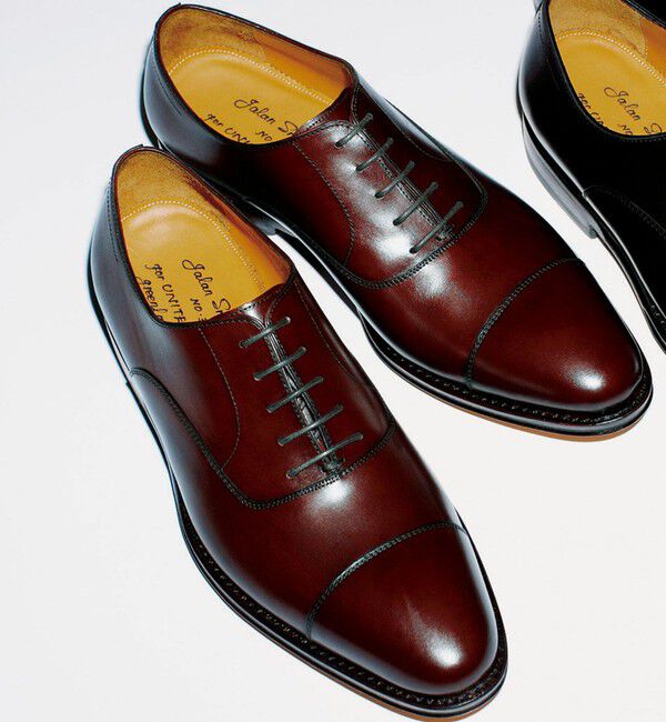 UNITED ARROWS green label relaxing「＜Jalan Sriwijaya＞5アイレット キャップトゥ ドレスシューズ」|ビジネス・ドレスシューズ|DK.BROWN