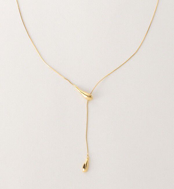 UNITED ARROWS green label relaxing「スネークチェーン Wシズク スライドネックレス」|ネックレス|