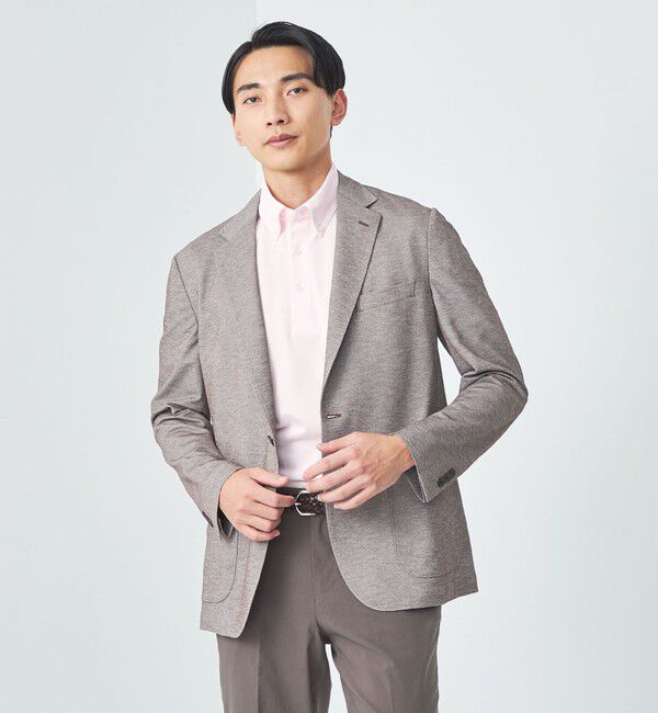 UNITED ARROWS green label relaxing「DUADRY CLEAN バーズアイ ボタンダウン ポロシャツ -吸水速乾・抗菌-」|ポロシャツ|