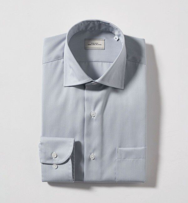 UNITED ARROWS green label relaxing「コットン ナローストライプ ワイドカラー ドレスシャツ -イージーアイロン-」|シャツ・ブラウス|