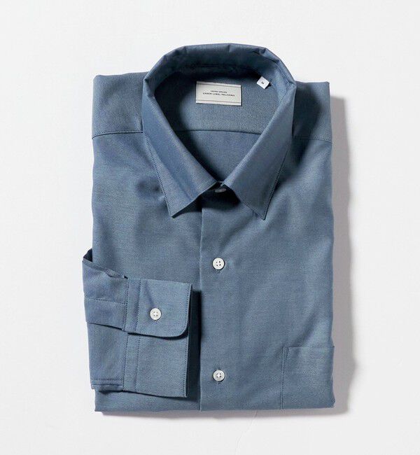 UNITED ARROWS green label relaxing「エブリット コットンオックス ソリッド スナップ ボタンダウン シャツ -イージーアイロン-」|シャツ・ブラウス|
