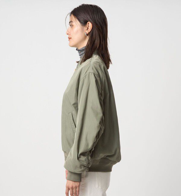 UNITED ARROWS green label relaxing「ツイル コクーン MA-1 ウォッシャブル 撥水 吸湿発熱」|ブルゾン・スタジャン|