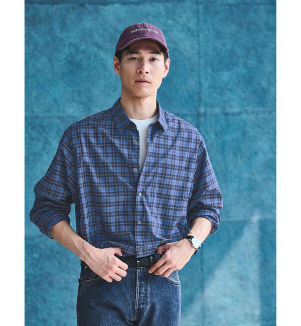 UNITED ARROWS green label relaxing「トーマスメイソン ジャストルーズ レギュラーカラー シャツ」|シャツ・ブラウス|COBALT