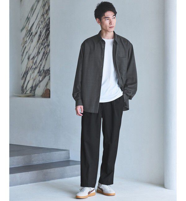 UNITED ARROWS green label relaxing「ウォッシャブル チェック ジャストルーズ シャツ」|シャツ・ブラウス|