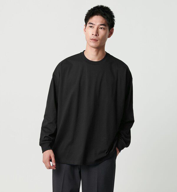 UNITED ARROWS green label relaxing「【WEB限定】デイリールーズ Tシャツ -吸水速乾・抗菌-」|Tシャツ・カットソー|BLACK