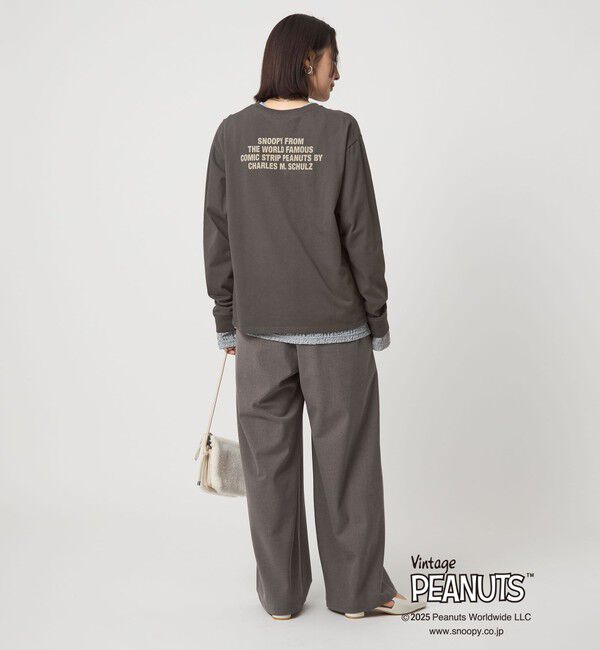 UNITED ARROWS green label relaxing「＜at ease＞PEANUTS ロングスリーブ カットソー」|Tシャツ・カットソー|