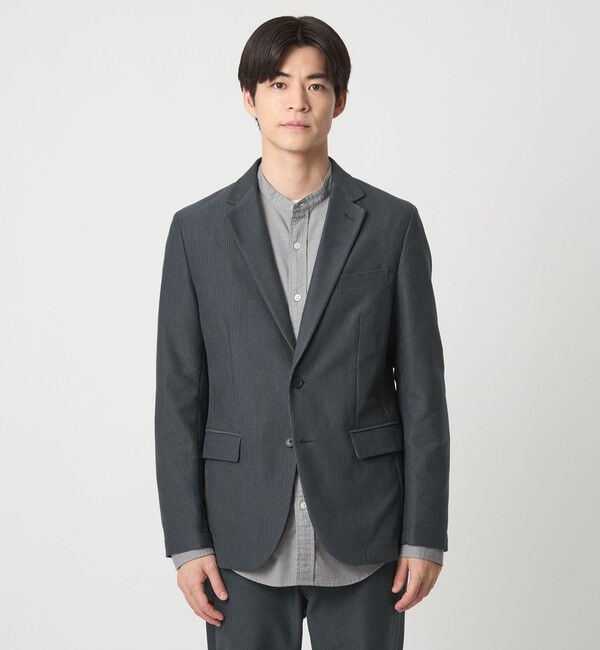UNITED ARROWS green label relaxing「ピケ コーデュロイ ナロー ジャケット -ストレッチ-」|テーラードジャケット|