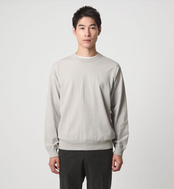 UNITED ARROWS green label relaxing「コットン ポリエステル クルーネック ニット」|ニット・セーター|