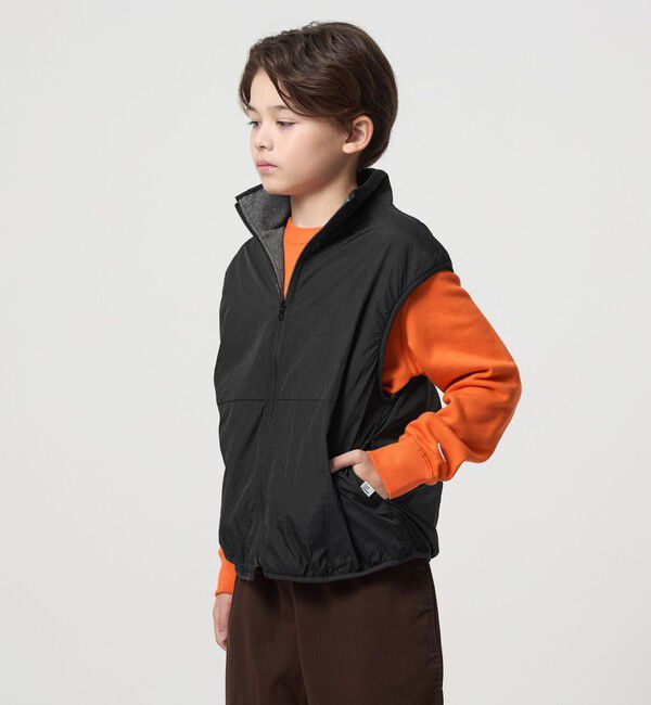 UNITED ARROWS green label relaxing「フリース リバーベスト / キッズ  撥水 100cm-160cm」|ベスト・ジレ|