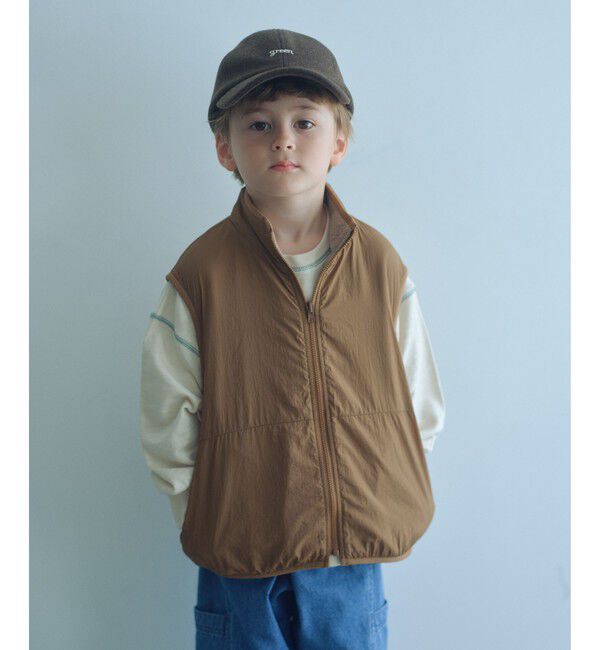 UNITED ARROWS green label relaxing「フリース リバーベスト / キッズ  撥水 100cm-160cm」|ベスト・ジレ|MD.BROWN