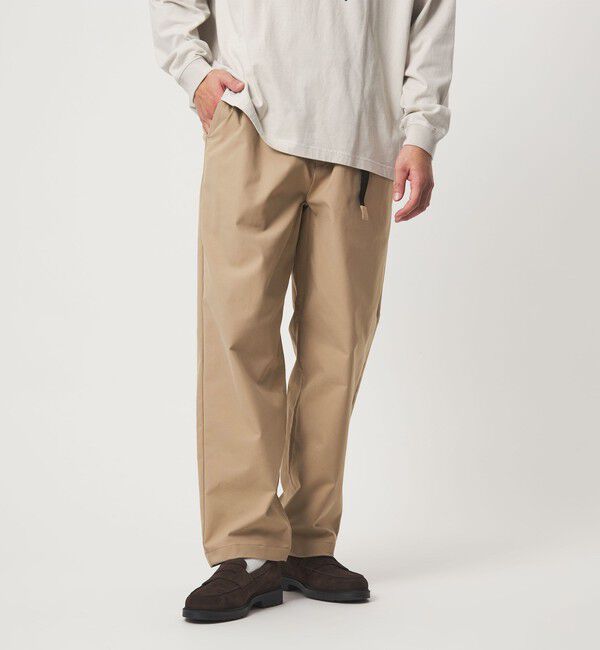 UNITED ARROWS green label relaxing「【WEB限定】ポリエステル ツイル クイックベルト W3 イージーパンツ -ストレッチ-」|チノ|BEIGE