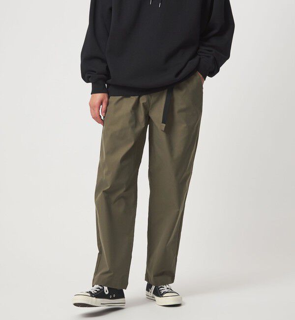 UNITED ARROWS green label relaxing「【WEB限定】ポリエステル ツイル クイックベルト W3 イージーパンツ -ストレッチ-」|チノ|