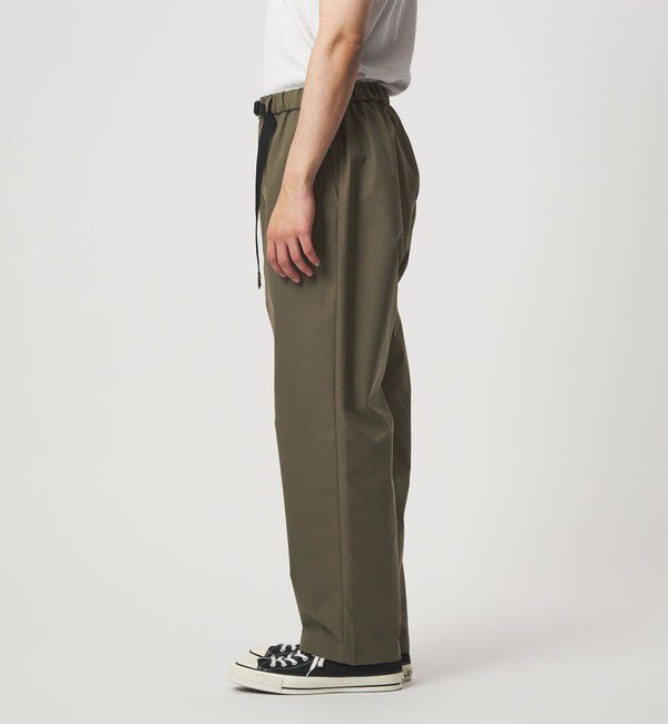 UNITED ARROWS green label relaxing「【WEB限定】ポリエステル ツイル クイックベルト W3 イージーパンツ -ストレッチ-」|チノ|
