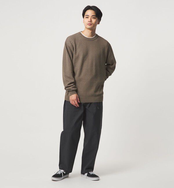 UNITED ARROWS green label relaxing「メッシュ レイヤード クルーネック ニット」|ニット・セーター|