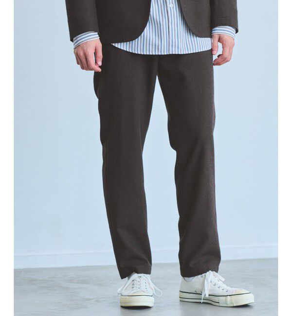 UNITED ARROWS green label relaxing「ウォッシャブル ホームスパン ナロー ユーティリティパンツ S1 -ストレッチ-」|スラックス|