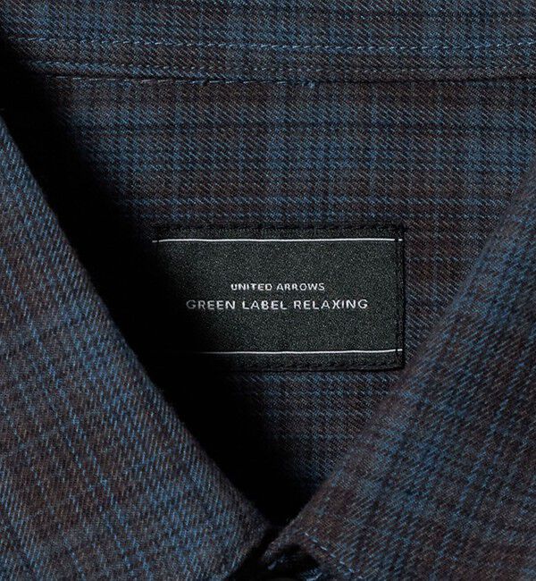 UNITED ARROWS green label relaxing「TRフラノ パターン ジャストルーズ レギュラーカラー シャツ」|シャツ・ブラウス|
