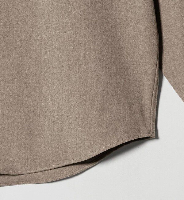 UNITED ARROWS green label relaxing「TRフラノ ジャストルーズ レギュラーカラー シャツ -ストレッチ-」|シャツ・ブラウス|