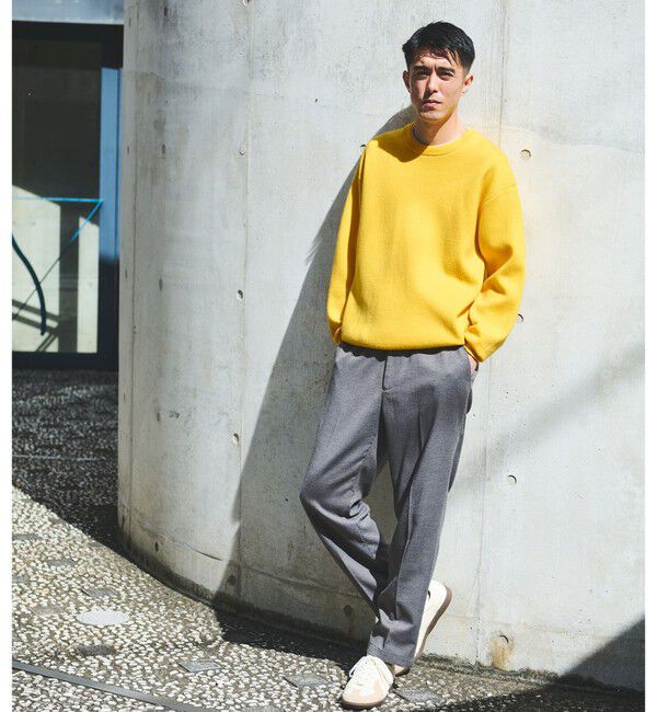 UNITED ARROWS green label relaxing「ダブルフェイス クルーネック ニット」|ニット・セーター|