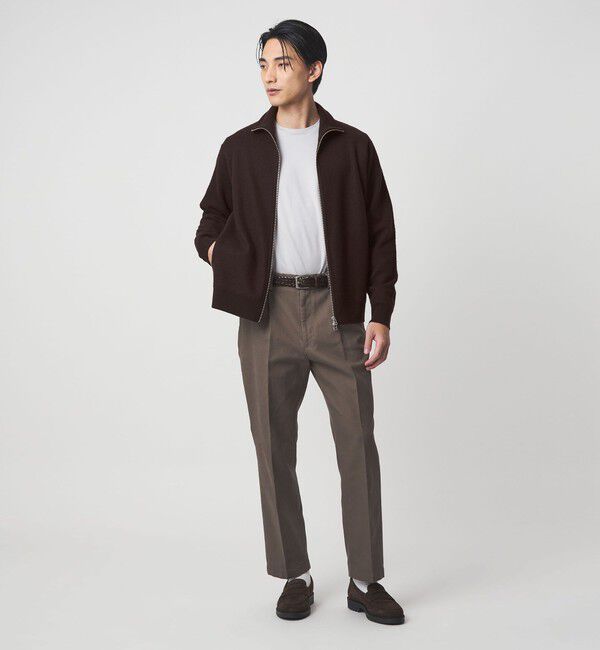 UNITED ARROWS green label relaxing「ミルドウール ジップ カーディガン」|カーディガン|