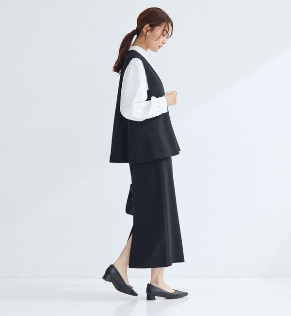 UNITED ARROWS green label relaxing「［size SHORTあり］fleurie(フルリー) ペプラム ジレ」|ベスト・ジレ|