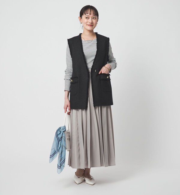 UNITED ARROWS green label relaxing「［size SHORTあり］ライト ツイードライク ジレ」|ベスト・ジレ|