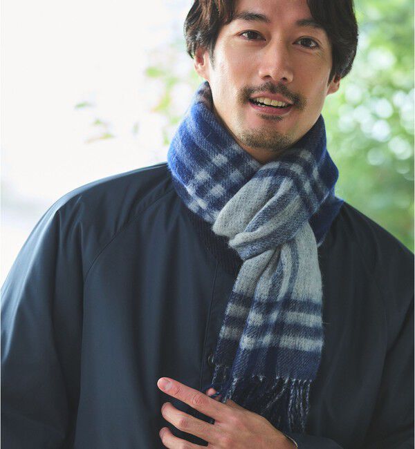 UNITED ARROWS green label relaxing「GLR リバーシブル マフラー」|マフラー|MD.GRAY